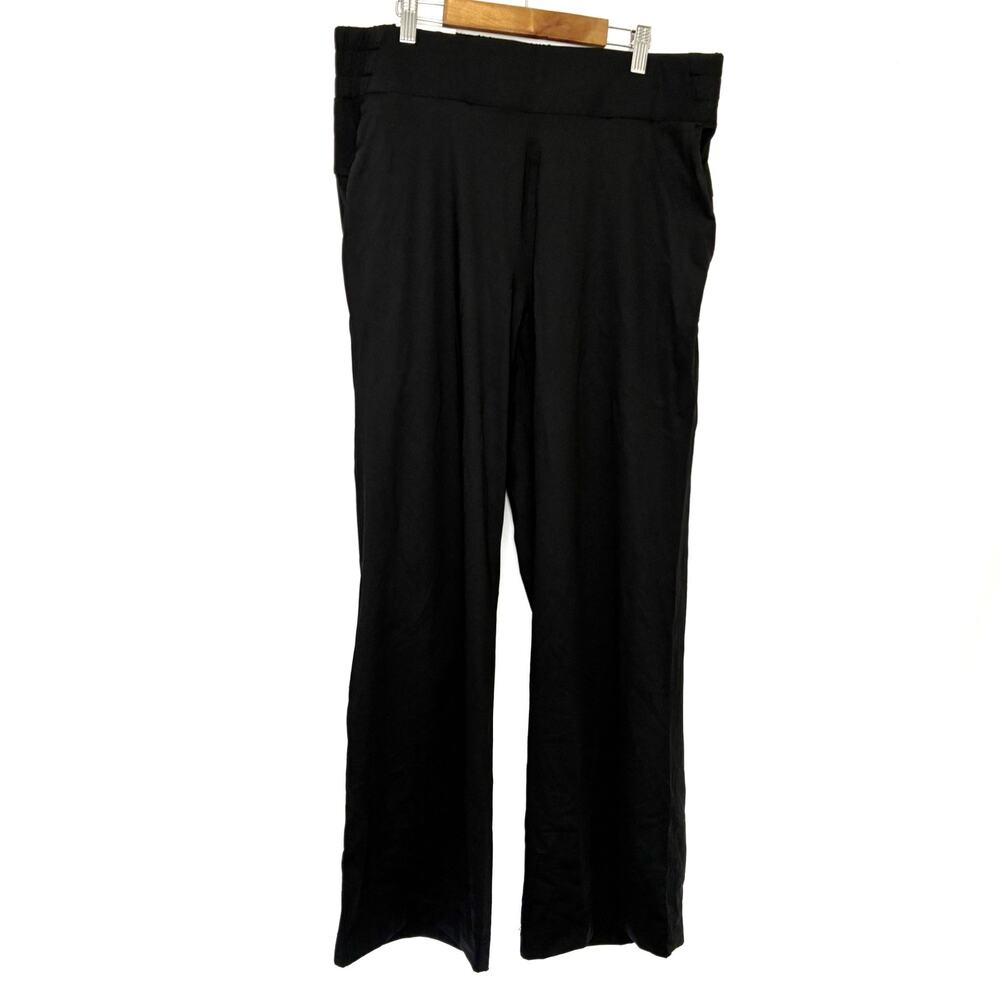 Member's Mark Black Wide Leg Travel Pants w/Pockets NWT Womens Large